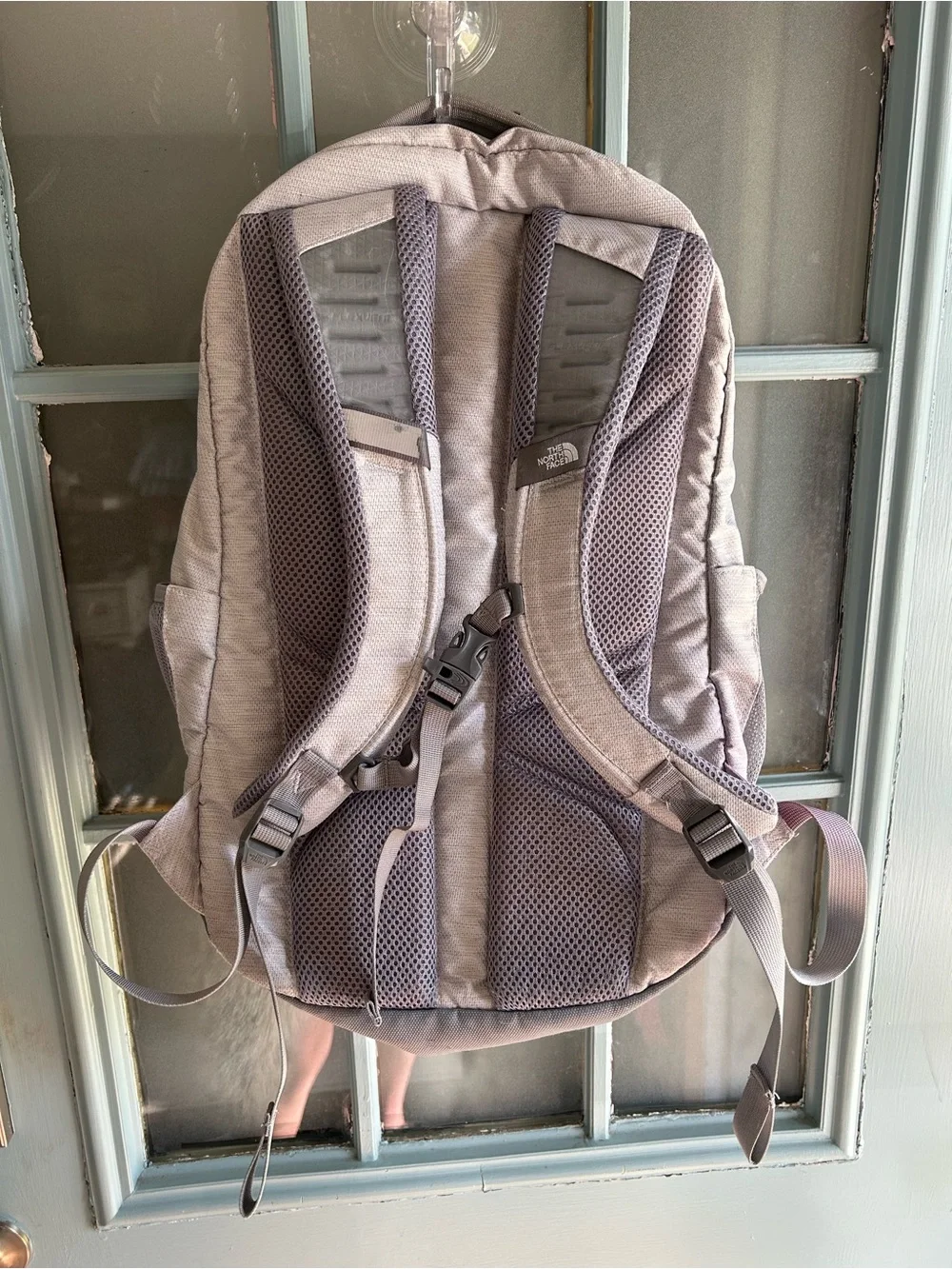 The North Face Women’s Jester Backpack Travel Laptop Bag Heathered Gray White